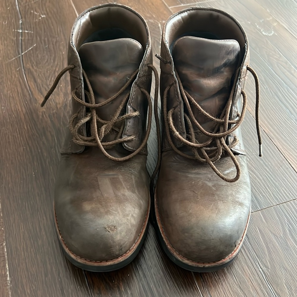 Red Wing Worx Safety Steel Toe Work Boots Brown